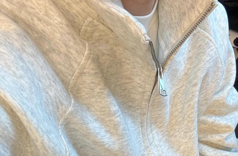 Men's Vintage Cleanfit Zip-Up Sweatshirt - Boxy Cropped Jacket With Stand Collar, Oversized Fit For Autumn & Winter_voghion.com