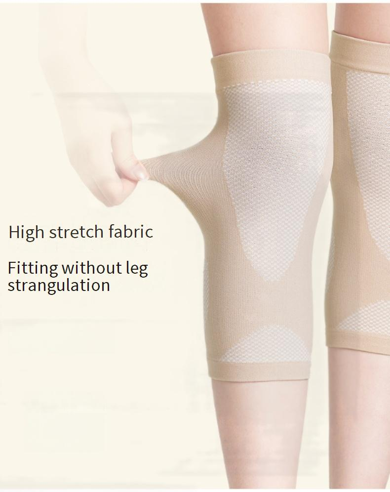 Women's Knee Pads For Running, Basketball, Jump Rope - Breathable & Lightweight Joint Support With Non-Slip Design - Pair (Black/Orange/Gray/Beige)_voghion.com