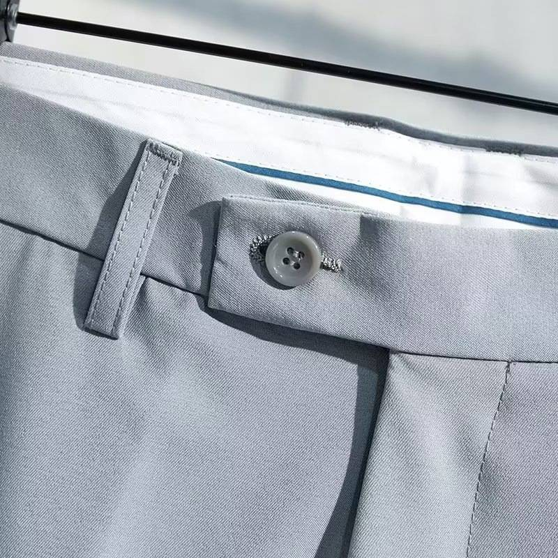 Herrenbekleidung Herren Stretch Slim-Fit Chinos - Leichte 9/4-Hose (All-Season Essential)_voghion.com