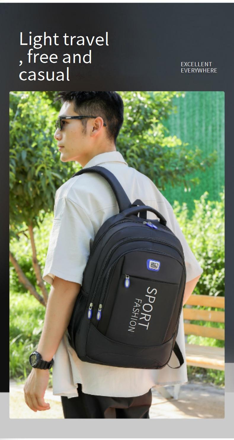 Mochila impermeable premium para portátil de negocios y viajes: compartimento para portátil de 14 pulgadas, tela Oxford resistente y correas de hombro ergonómicas._voghion.com