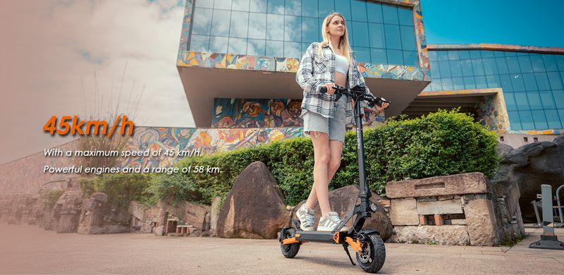 Kukirin G2 Pro 2025. gada versija pieaugušajiem paredzētais elektriskais skrejritenis 600 W motors 48 V 15,6 Ah akumulators 45 km/h maksimālais ātrums 55 km diapazonā_voghion.com