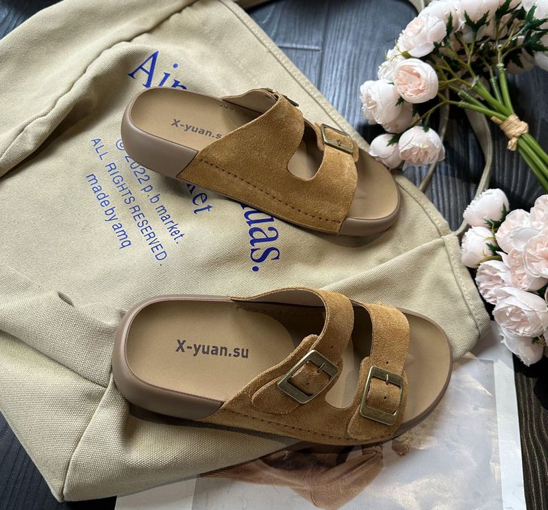 Damen-Sliers mit weicher Sohle, Sommer 2025, neue lässige Sandalen für den Außenbereich, Strand-One-Line-Sliers, Marktstand_voghion.com