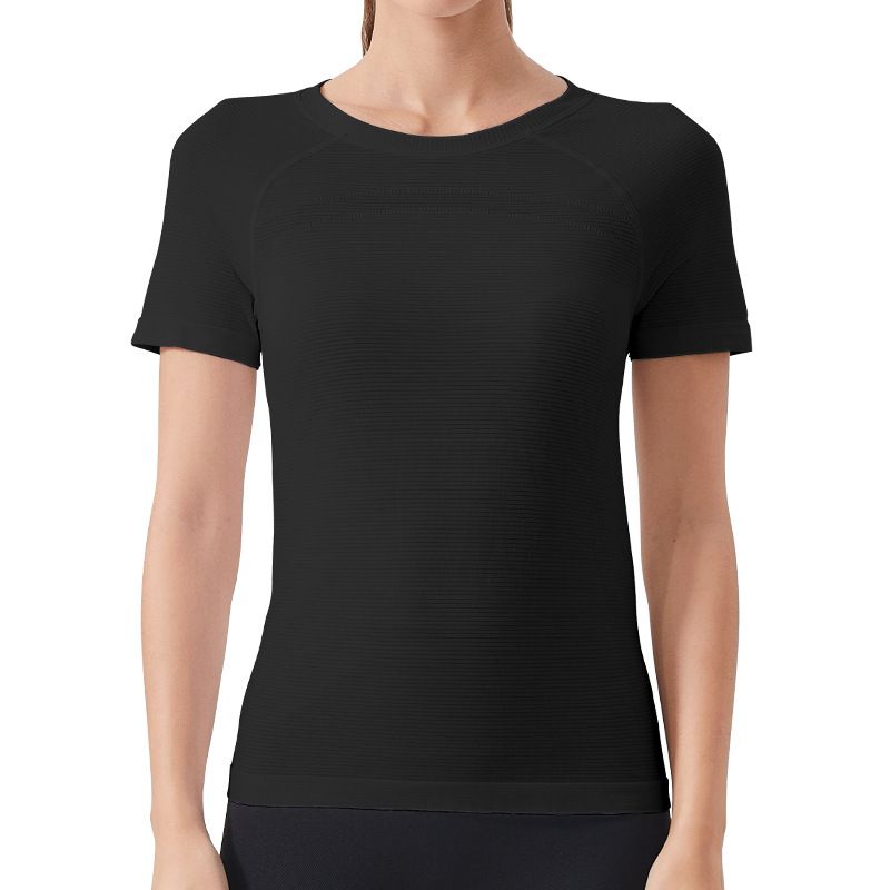 Koszulka sportowa Vvcx 2025s z oddychającą, obcisłą koszulką do jogi dla kobiet, wyszczuplającą, do biegania, pilatesu, z krótkim rękawem_voghion.com