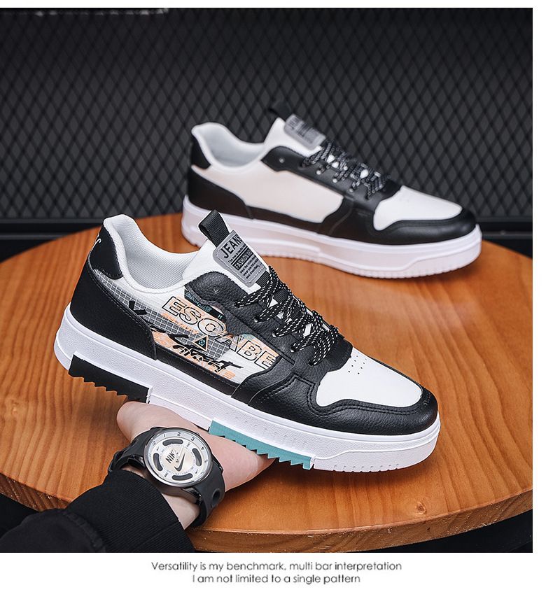 2023 Casual Sneakers til mænd Street Fashion Herre Skateboard Sko Udendørs Gåture Flade Sko Beskyttelse Snøre Skateboard Sko_voghion.com