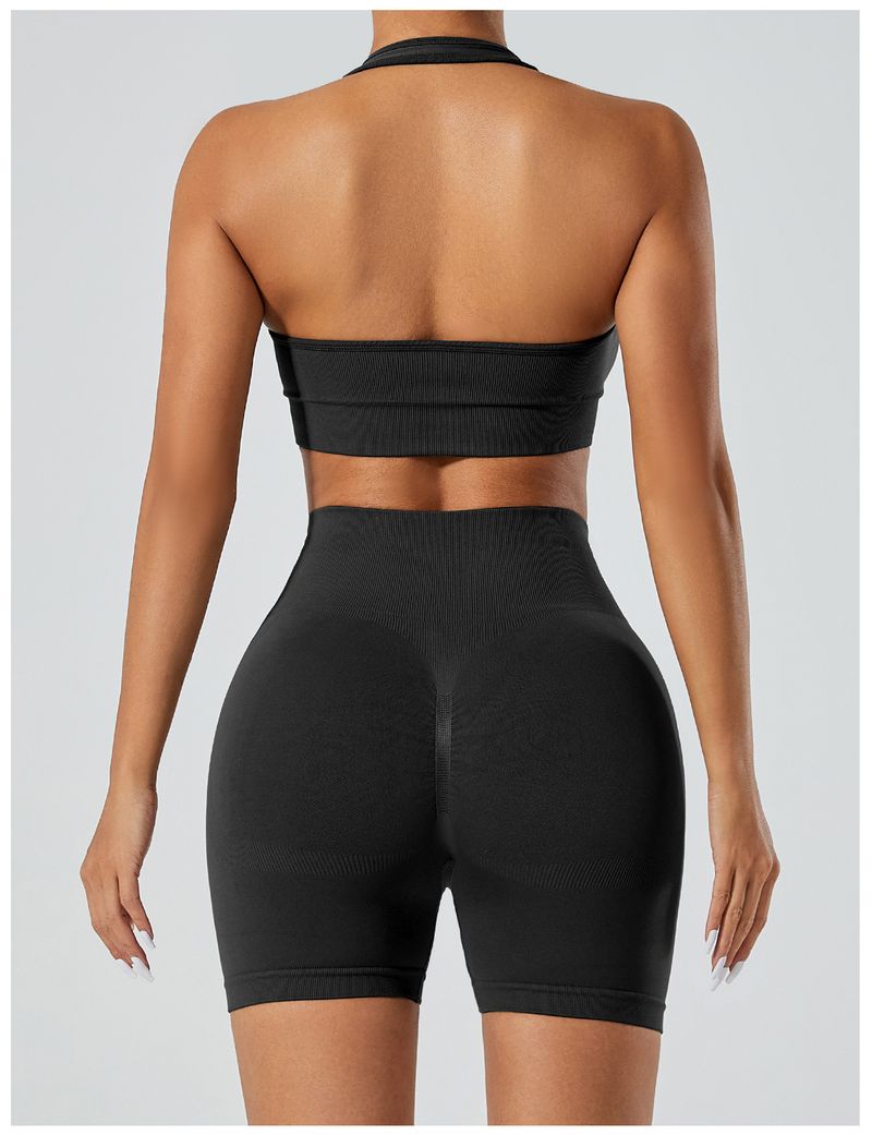 Cross-Border European And American Style Tight Seamless Yoga For Women, Quick-Dry, Slimming, Back-Enhancing Fitness_voghion.com