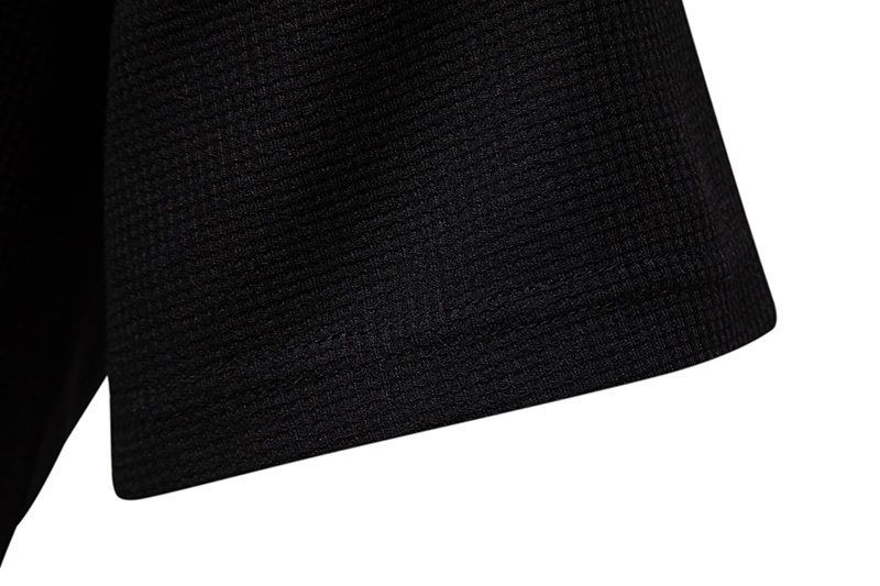 Summer New European Size Solid Color Small V-neck Pocket Panel Men's Short Sleeved T-shirt_voghion.com