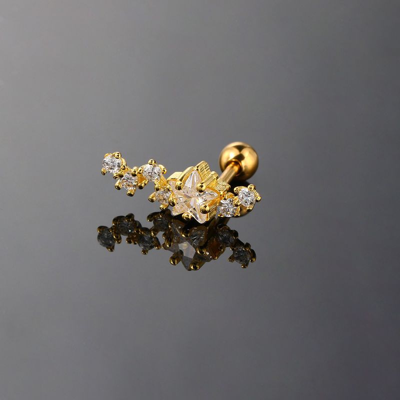 Unisex heißer Stil Zirkon Mikro eingelegt Ohr Knochen Ohrstecker für Frauen Edelstahl Gewinde Kugel Ohrstecker Knorpel Piercing Ohrringe_voghion.com