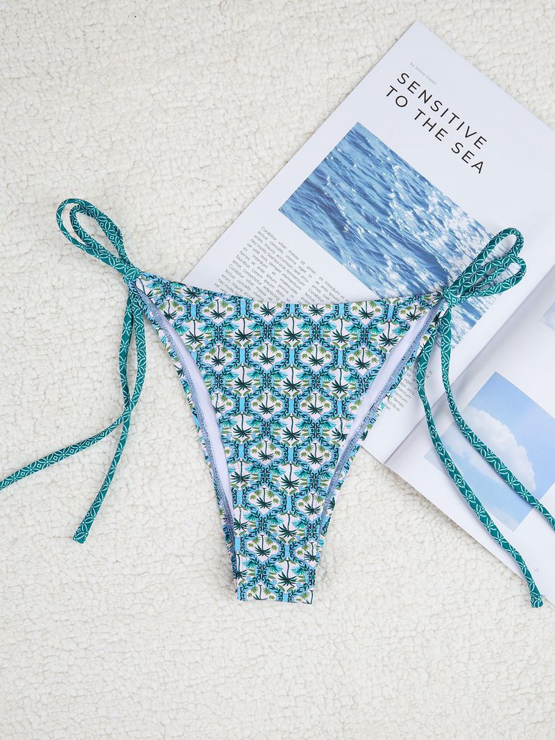 Naiste riided Triangle Cup trükitud seksikas bikiinid poolitatud ujumistrikoo ujumistrikoo_voghion.com