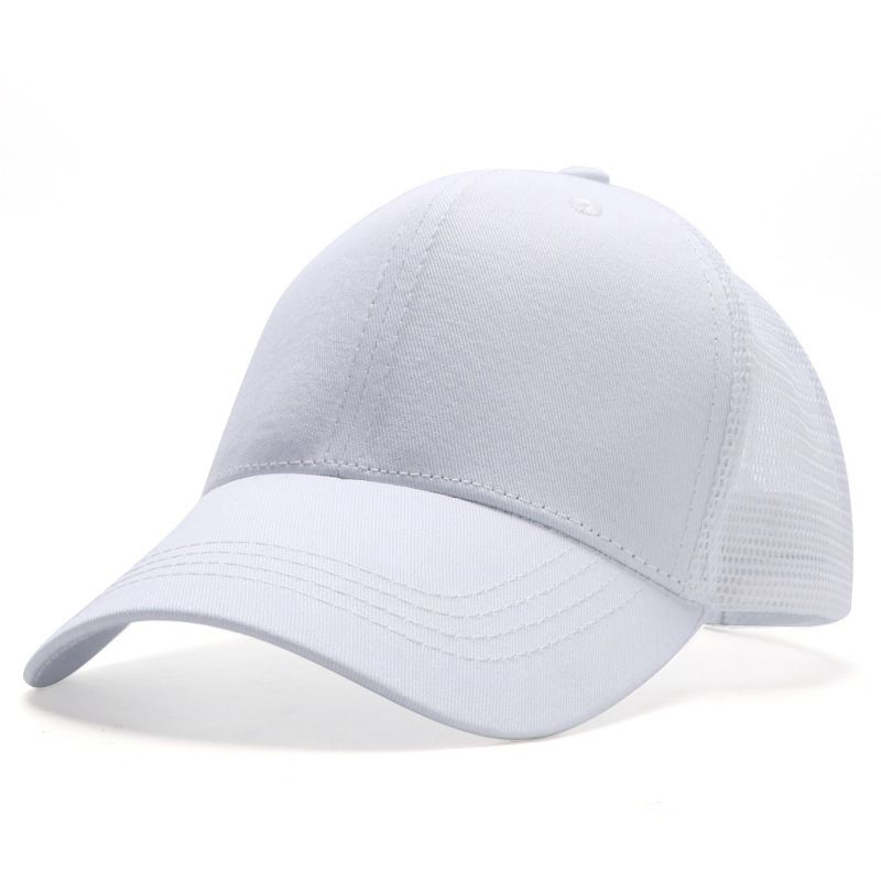 Summer New Men's And Women's Baseball Solid Color Plain Advertising Hat Casual Breathable Duckbill Cap Customizable_voghion.com