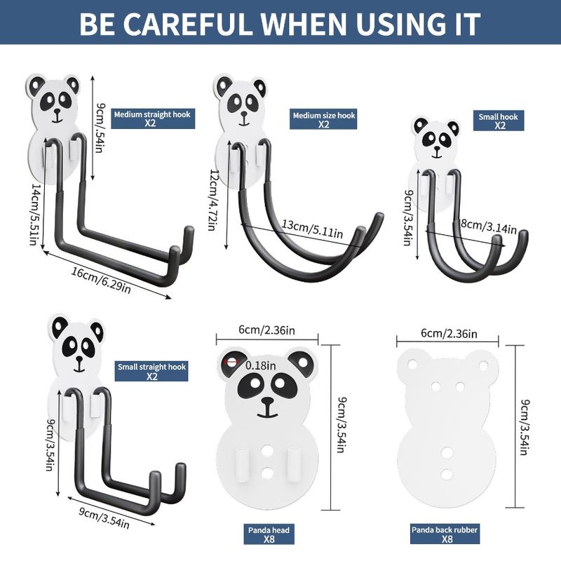 8 For Heavy Selfadhesive Pounds Hangers Max. Wall Small Size Transparent Nainless 42 Traceless Waterpr Detachable Hooks Hanging_voghion.com