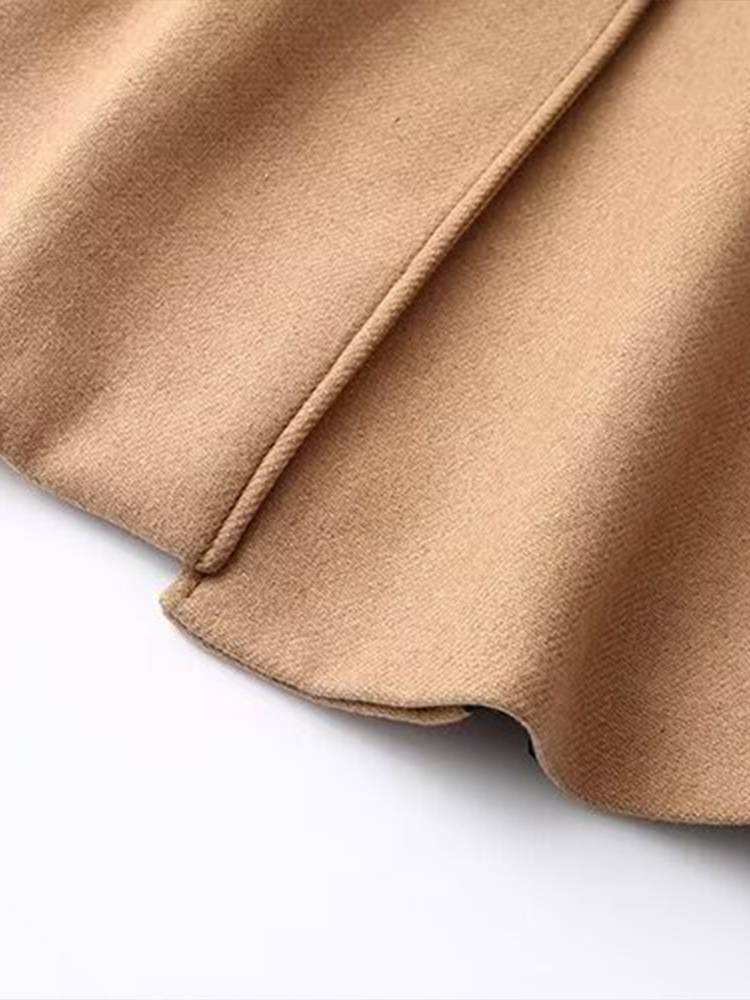 Moda francese temperamento personalità neutro con cappotto in tweed in vita_voghion.com