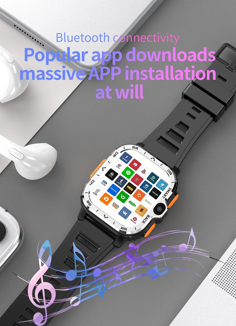 Valdus PGD Android Smart Watch Herren GPS 16G/64G ROM-Speicher HD Dual-Kamera NFC 2G 4G SIM-Karte WIFI Kabelloses schnelles Internet_voghion.com