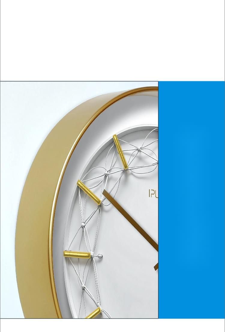 Eupula 7048 Nordic Fashion Light Luxury Living Room Creative Wall Watch Silent Quartz Home Clock_voghion.com