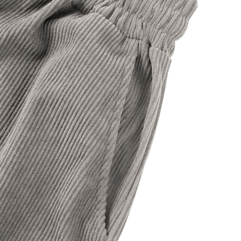 Corduroy American Workwear Pants Herren Multi-Pocket Loose Wide-Leg Casual Hose_voghion.com