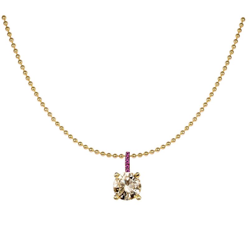 Women's Jewelry Zircon Necklace Emerald Zircon Bead Chain Chocker Short Necklace Light Luxury Style Necklace Color Retention_voghion.com