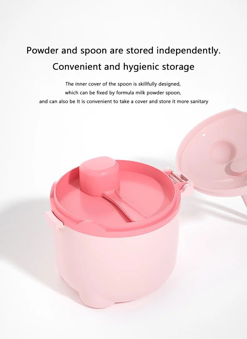 Baby Formula Box Portable Food Supplement Box Sealed Can Divisible Moisture-proof Storage Tank_voghion.com