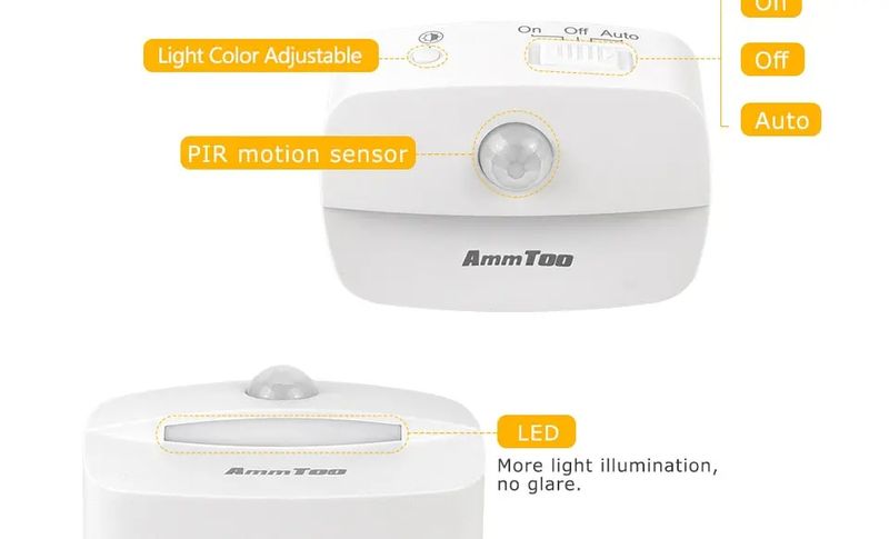 LED Motion Sensor Light EU US Plug Socket Lamps Children Lights Wireless Wall Bedside Bedroom Night Lamp_voghion.com