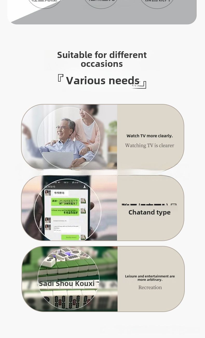 Nuovi occhiali da lettura ultraleggeri rifiniti Occhiali da lettura anti-luce blu Regolazione automatica Zoom intelligente Tecnologia nera anti-radiazioni HD_voghion.com