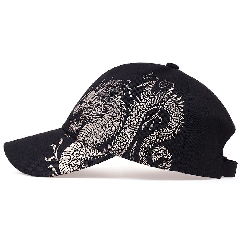 New Arrivals Unisex Golden Dragon Printing Snapback Baseball Caps Spring and Autumn Outdoor Adjustable Casual Hats Sunscreen Hat_voghion.com