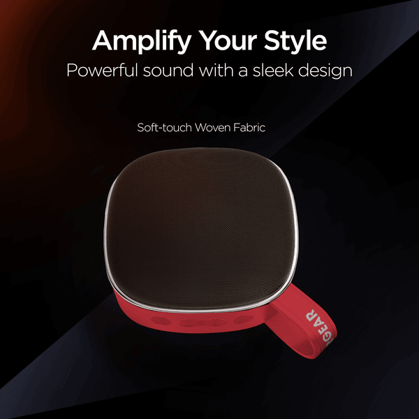 HyperGear Fabrix Mini Wireless Speaker Red_voghion.com