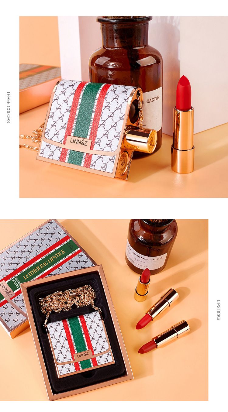 Veet Matte Trio Set - 21 Vintage Red 206 Berry + 405 Tomato, Luxe Lipstick Gift Box With Pouch_voghion.com