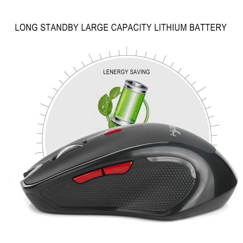Souris de jeu sans fil HXSJ T21 Bluetooth 3.0, 2400 dpi_voghion.com