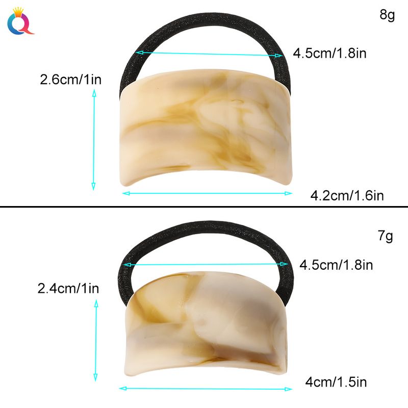 Set di elastici per capelli in acetato - Scrunchies spessi per donna (elastici morbidi per capelli, elastici per coda di cavallo antiscivolo)_voghion.com