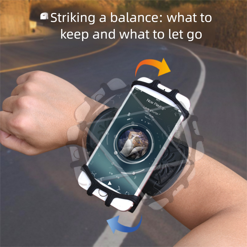 Running Sports Phone Multifunctional Bag Detachable 360-Degree Rotating Arm Cycling Wrist Strap_voghion.com
