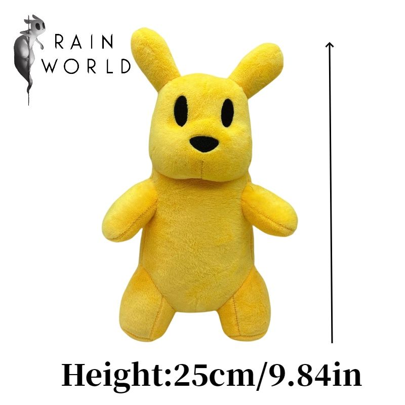 White World Slug Rain Cat Plush Toy Stuffed Animal Gift For Kids_voghion.com