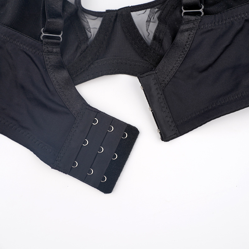 Sexy Lingerie Set With Gathered Breathable And Adjustable French Style Breast Closure, Anti Glare, Beautiful Back, Large_voghion.com