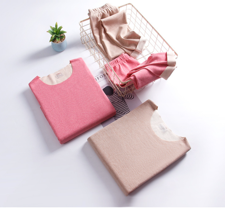 La ropa interior térmica de las mujeres de seda del terciopelo de las mujeres fijó ningún calzoncillos largos calientes de la superficie del AB de la calefacción del rastro_voghion.com