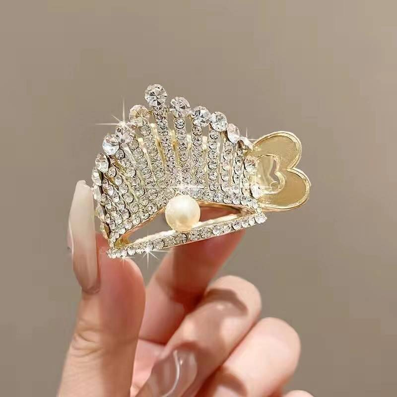 Coreeană perlă stras dulce mini gheare de păr clipuri femei lux cristal chic agrafe crab agrafe de păr accesorii de păr feminin_voghion.com