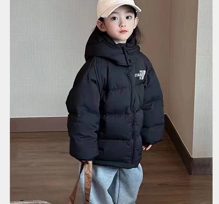 Kurtka puchowa dla mamy i dziecka z kapturem – zimowa kurtka puchowo-jedwabna dla chłopców i dziewczynek (100-170 cm, miękki w dotyku nylon, klasa bezpieczeństwa C)_voghion.com