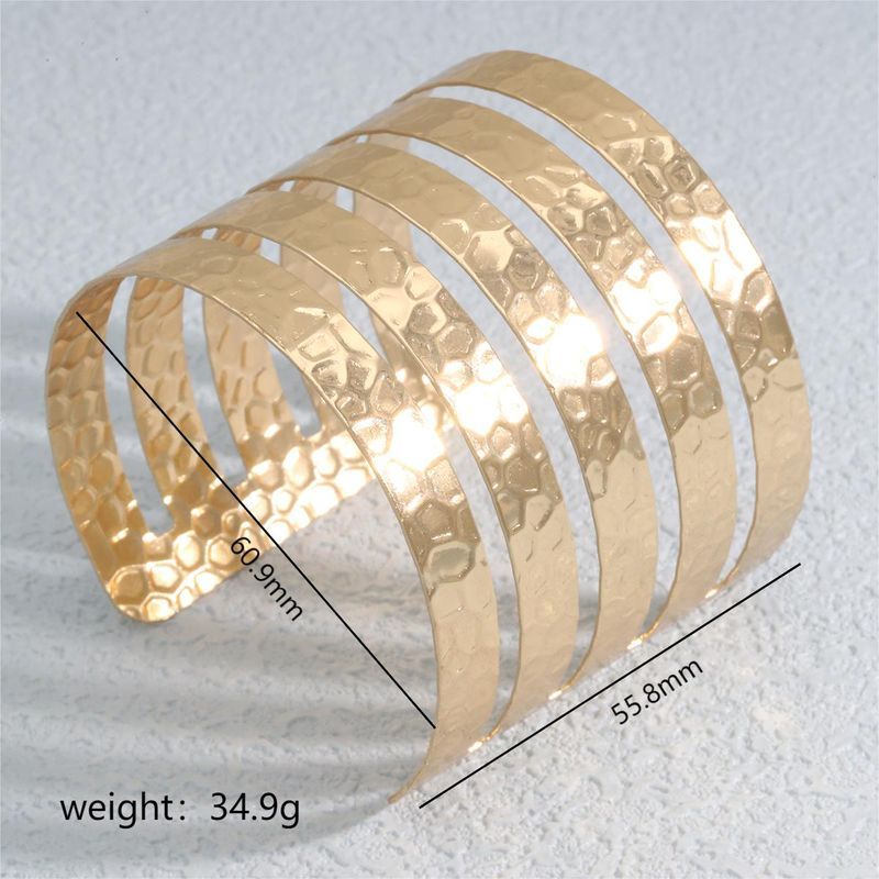 Unique Niche Smooth Opening Bracelet Suitable Women's Buckle Texture, C-shaped Elastic Armband For Daily Wear, Simple_voghion.com