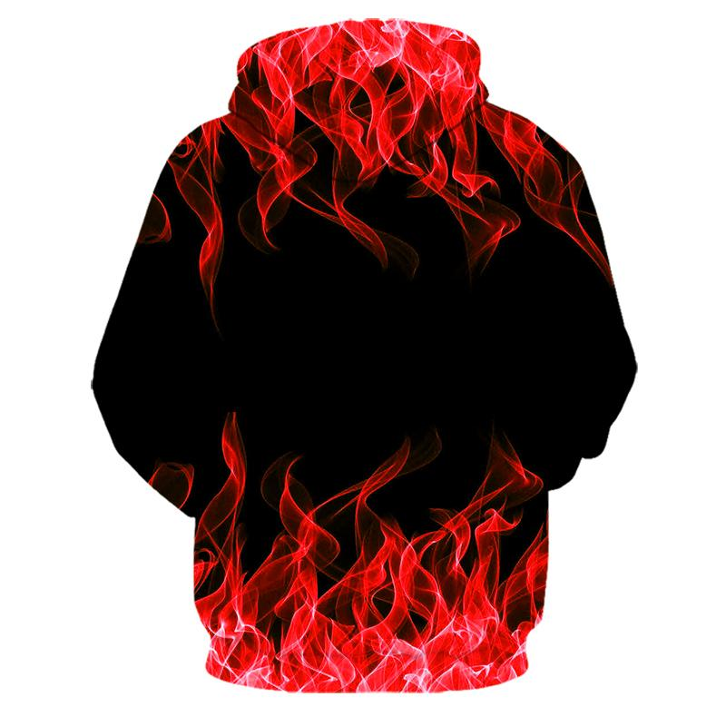 2020 Nuovo colorato Flame Hoodie 3d Felpa Uomo/Donna Con Cappuccio Autunno E Inverno Cappotto Uomo Abbigliamento Divertente Giacca Nera_voghion.com
