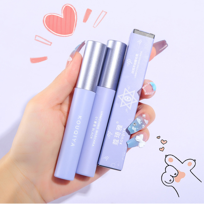 Mascara noir 4d en Fiber de soie, imperméable, Volume supplémentaire, résistant aux taches, bouclage, allongement des cils_voghion.com