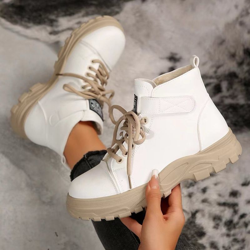 2024 Neue wasserdichte Martin-Schuhe für den Winter im Freien für Damen - Schneestiefel mit kurzem Riemen vorne_voghion.com