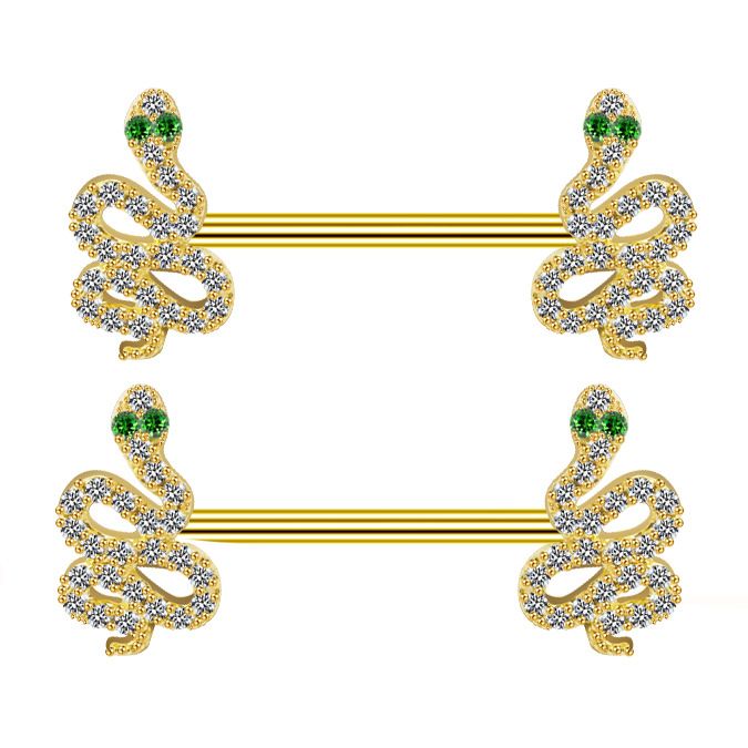 Anello capezzolo a forma di serpente Anello capezzolo a forma di arco Anello capezzolo a forma di freccia con cuore Anello capezzolo a forma di goccia di unghia al seno_voghion.com
