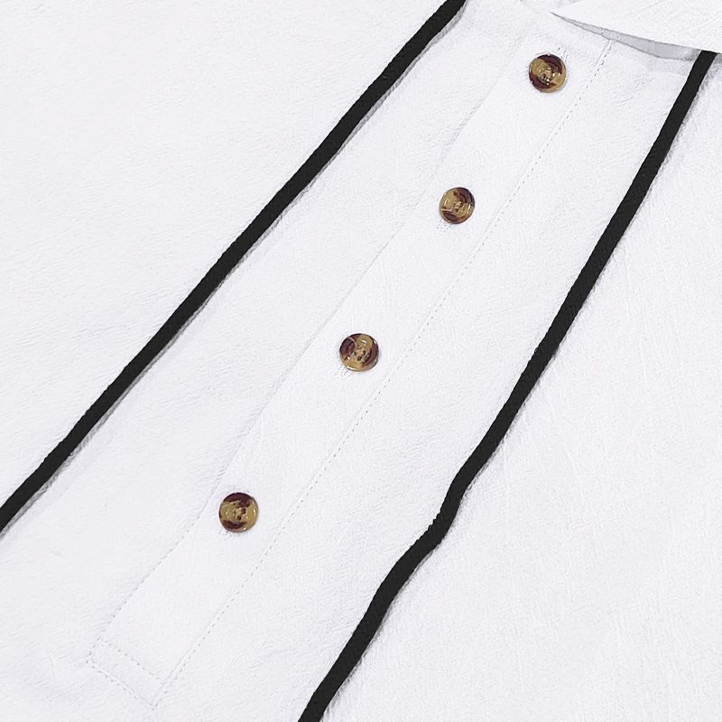 Completo da uomo in lino con camicia e pantaloncini - Completo casual estivo da spiaggia a maniche corte con vestibilità ampia_voghion.com