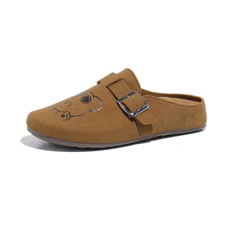 Baotou Half Slippers Women's Outdoor 2025 Summer New Casual One Step Lazy Thin Bottom White Shoes XT178_voghion.com