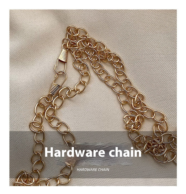 Borsa quadrata piccola con motivo serpente 2024 Nuova mini borsa per telefono europea e americana con tracolla a catena Borsa a tracolla_voghion.com