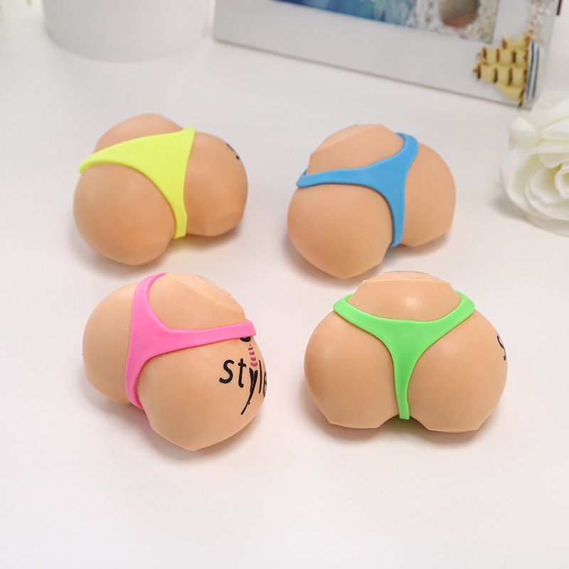 Foam Squishies Butt Flour Slow Rebound TPR Soft Rubber Decompression Venting Squeeze Toy Decompression Pinch Fun Funny_voghion.com