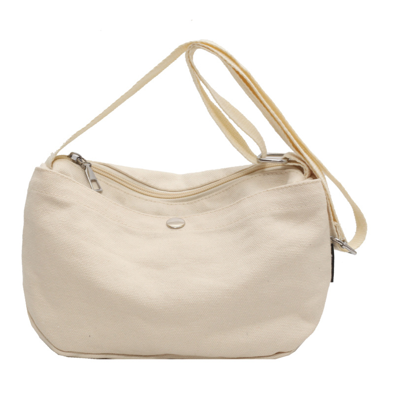 Borsa a tracolla in tela casual, piccola, monospalla, stile minimalista, per studenti universitari_voghion.com