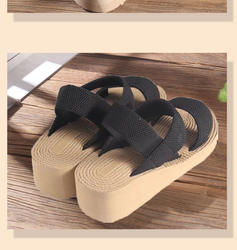 Chaussures pour femmes Eva Sandales à bout fermé à semelle épaisse pour femmes Été Nouveau style Mode Semelle souple Chaussures pour femmes légères et confortables_voghion.com