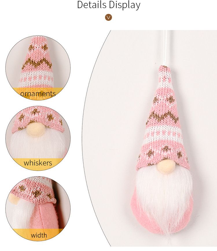 Neue Weihnachtsschmuck Weihnachten stricken Anhänger Weihnachtsbaum Puppe Anhänger eine Vielzahl von Stilen_voghion.com