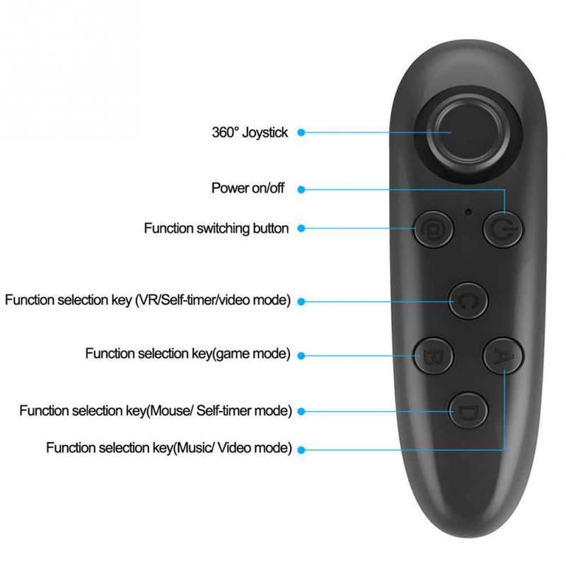 Control Mobile VR Glasses Wireless Android Smart Phone Gamepad Remote E-book Page Turning Lever_voghion.com