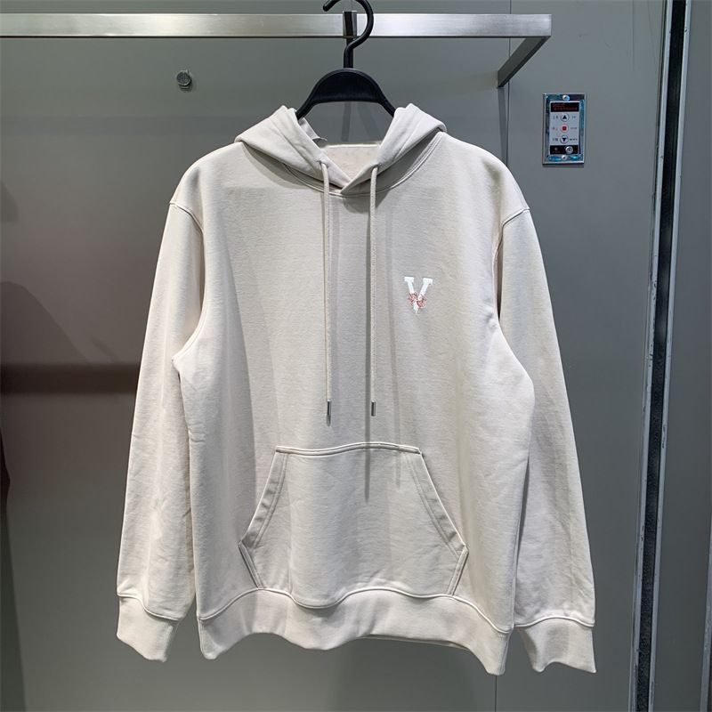 Felpa con cappuccio alla moda coreana con cappuccio color albicocca al latte da uomo Wang Hedi 2024 Primavera Trendy B2CRE1125_voghion.com