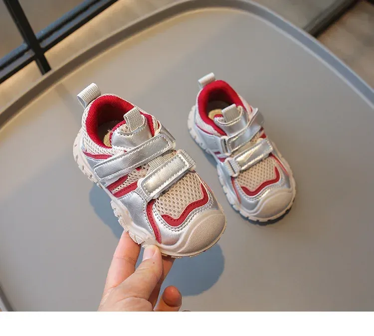 Zapatillas de deporte transpirables para niños y niñas, de otoño 2024, nuevas, ligeras, suaves y versátiles_voghion.com
