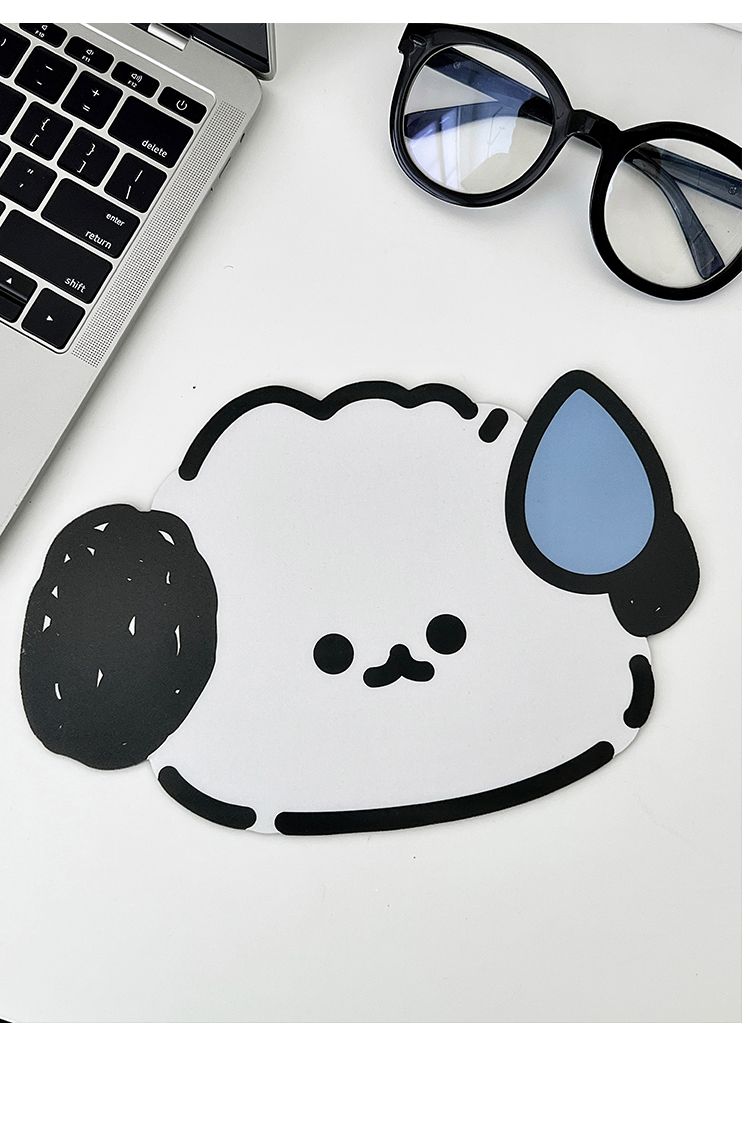 Alfombrilla de ratón de escritorio con bonito dibujo de chica, protector de muñeca, tamaño pequeño, portátil, para oficina, hogar, antideslizante_voghion.com