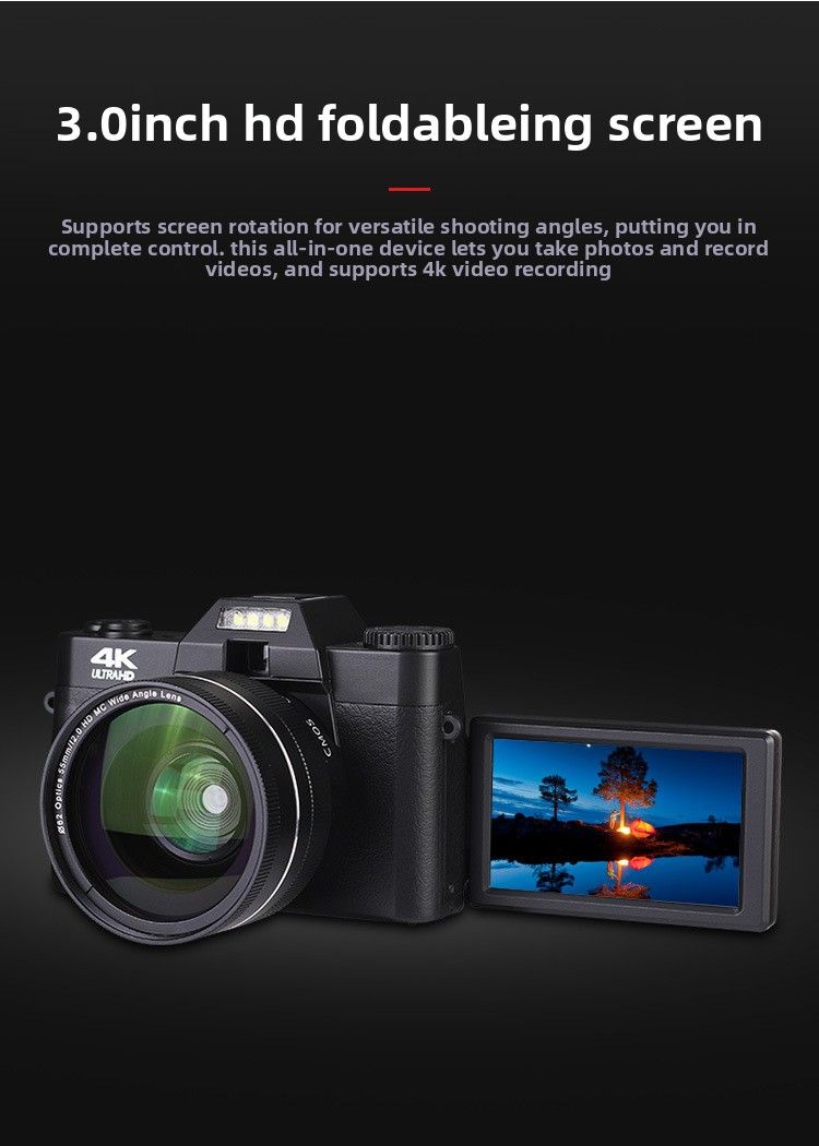 【Alta qualità】 R10 Nuova fotocamera digitale mirrorless entry-level 4K HD da 48,0 milioni di pixel per viaggi a casa con WIFI_voghion.com